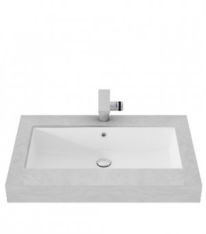 حوض مغسلة بورسلان تحت الرخام 635 × 315 مم - صناعة اندونيسي # TOTO - LW595J